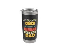 Good Coach Better Husband The Best Dad For Fathers Day Vaso térmico de acero inoxidable de doble pared