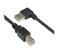 Good Connections 2510 - 025 Conector/Cable de Impresora USB 2.0 (Conector a a B, 0,25 m Gris Negro 0,50 m
