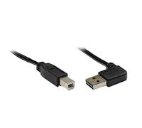Good Connections 2510 - 025 Conector/Cable de Impresora USB 2.0 (Conector a a B, 0,25 m Gris Negro 1,00 m
