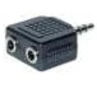 Good Connections Adaptador de Audio en Y (Clavija Jack de 3,5 mm, 2 Conectores Hembra de 3,5 mm)