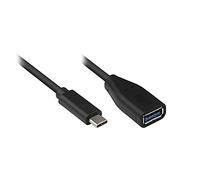 Good Connections Cable Adaptador USB C a USB 3.0 A Hembra OTG para Smartphone, Tablet, Compatible con Samsung, Huawei, iPad Air 2020, MacBook Pro, etc. Aprox. 10 cm