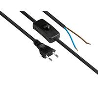 Good Connections Cable de alimentación Europeo - 1,5 m - Enchufe Europeo Tipo C, Color Negro