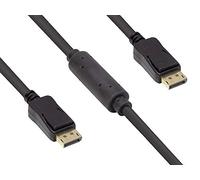 Good Connections Cable de conexión Activo DisplayPort 1.2, 4K / UHD @ 60Hz, contactos Dorados, OFC, Negro, 15 m