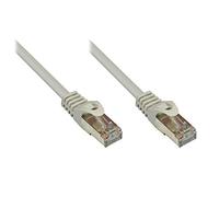 Good Connections - Cable de conexión ethernet de pares trenzados, cat. 5e, LAN, con protección antienganche RNS, SF/UTP, 100 MHz, capacidad gigabit (redes Ethernet 10/100/1000-Base-T), por ejemplo, para paneles de conexión, conmutadores, enrutadores y módems gris gris 1,5 m