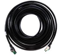Good Connections® Cable de conexión para exteriores de categoría 6A, 10 m, IP66, con protección de enclavamiento de 10 velocidades, conductor de cobre/CU - S/FTP, PiMF - 500 MHz - para exteriores,
