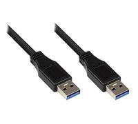 Good Connections Cable de conexión USB 3.0 macho A a conector A, negro, 0,5 m