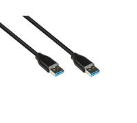 Good Connections Cable USB 3.2 Gen.2 - 10 GBit/s / 3 A - macho A a macho A - Conductor de cobre de alta calidad - Negro - 50 cm