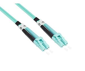Good Connections Duplex - Cable de conexión (Conector SC a Conector SC, Cable de Fibra de Vidrio) Verde OM3 - Aqua/Turquesa. 1 m