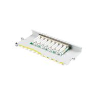 Good Connections GC-N0111 - Panel de Conexiones (Cat. 6, 250 MHz, Compatible con Gigabit, 8 Puertos, 0,5 U, STP, apantallado, Apertura sin Herramientas), Color Gris Claro