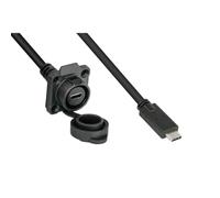 Good Connections Industrie-Steckverbinder S1 - USB 3.2 Gen. 2 Kabel, Stecker C™ an Einbaubuchse C™, M16, IP65/67, 0,5m, Marca