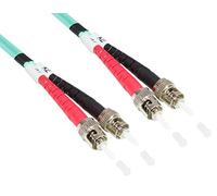 Good Connections LWL Duplex Conector LC a SC multimodo 50/125 Luz Ondas de Escalera Patch Cable Azul OM3 - Aqua/Türkis 1 m