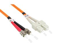Good Connections LWL Duplex Conector LC a SC multimodo 50/125 Luz Ondas de Escalera Patch Cable Naranja OM2 - Orange 2 m