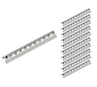 Good Connections - Marcadores de números para cable de fibra óptica LC (10 a 100 en pasos de década, color gris