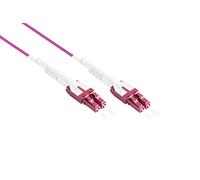 Good Connections OM4 - Cable de fibra óptica (conector LC a LC - UNIBOOT Multimodo 50/125-1/10/40/100 Gigabit Ethernet, cable de fibra óptica, cable de conexión, 0,5 m/50 cm)