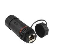 Good Connections Patchkabelkupplung, Outdoor (IP68), Cat. 6A, RJ45, vollgeschirmt, Schwarz, Marca