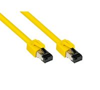 Good Connections Premium - Cable de pares trenzados (cat. 8.1, 3 m, conectores RNS, conector de cobre, 40 GB/2000 MHz, sin halógenos, LSZH, cable LAN compatible con CAT. 7, 6A, 6 y 5e), color amarillo