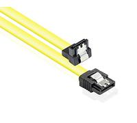 Good Connections "Premium SATA SSD HDD Cable con protección de Bloqueo Amarillo Amarillo 0,3 m