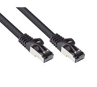 Good Connections® SmartFlex Cat.6A Industria (PUR) - 50 m - Alta flexibilidad 10 GIGABIT - Conductor de cobre / CU - Resistente al aceite y a los rayos UV - S/FTP, PiMF - Libre de halógenos (LSZH) - NEGRO