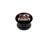 Good Dads Say Bad Words Funny Retro Dad Cita PopSockets PopGrip Adhesivo