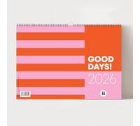 "GOOD DAYS", Wandkalender 2026, Monatskalender: Der dekorative Monatskalender von XOXO Arte bringt Farbe und Freude in deinen Alltag - mit ... Monat für Monat ein Design-Highlight