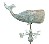 Good Directions 37" Whale Weathervane, Blue Verde Copper