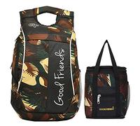 Good Friends - Bolsa informal para la escuela, mochila para computadora portátil, almuerzo, bolsa de almacenamiento para oficina, universidad y escuela, para hombres y mujeres, Verde, 19 inch,