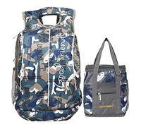 Good Friends - Mochila de poliéster para ordenador portátil para escuela, oficina, picnic, para hombre y mujer, 19 pulgadas, color azul marino, 19 pulgadas, mochila de viaje, color azul marino