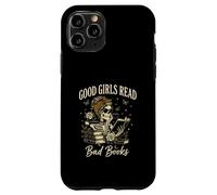 Good Girls Read Bad Books Vintage Skeleton Reader Carcasa para iPhone 11 Pro