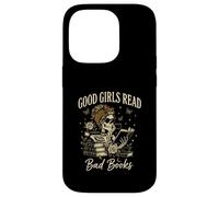 Good Girls Read Bad Books Vintage Skeleton Reader Carcasa para iPhone 14 Pro