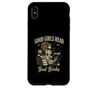 Good Girls Read Bad Books Vintage Skeleton Reader Carcasa para iPhone XS MAX