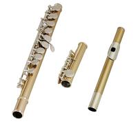 Good Green Bronze - Flauta de 16 agujeros con caja de paño de limpieza, guantes para bandas escolares y práctica de personalidad, flauta de concierto pequeña