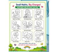 Good Habits Coloring Book for Kids Ages 3-6: Fun and Easy Coloring Pages to Learn Healthy Daily Routines