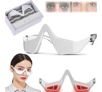Good Homie Dispositivo De Protección Ocular De Microcorriente, Gafas De Terapia De Luz Roja 2 En 1, Gafas para Quitar Bolsas De Ojos, Masaje De Belleza De Ojos 3D para Eliminar Ojeras/Bolsas De Ojos