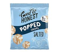 Good & Honest Popped Crisps, aperitivos de pub sin gluten, sabor a sal marina central, 24 x 23 g