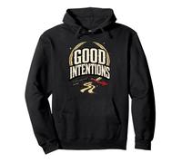 Good Intentions Flecha Rota Motivacional Gráfico Vintage Sudadera con Capucha