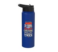 Good James Santa Christmas Saying Funny James Nombre Stainless Steel Insulated Water Bottle