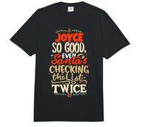 Good Joyce Santa Christmas Saying Funny Joyce Nombre Comfort Colors Adult Heavyweight T-Shirt