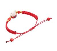 Good Luck Cat Beaded Multilayer Cats - Braided Rope Bracelet Women Bracelets for Teen Pink