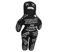 Good Luck Doll - Muñeca cosida a mano, 21,5 cm x 13 cm, diseño de tela, relleno de fibra + múltiples opciones de color (rojo, , y negro), material textil duradero, para Halloween y regalo