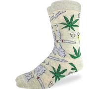 Good Luck Sock Calcetines de marihuana para hombre, adulto, Marihuana empedrada, talla única