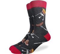 Good Luck Sock, Calcetines para hombre con bandera y presidentes estadounidenses, para adulto, BBQ, talla única