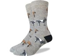 Good Luck Sock, Calcetines para hombre con bandera y presidentes estadounidenses, para adulto, Gris, talla única