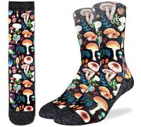 Good Luck Sock Men's Mushrooms Socks, Adult, Shoe Size 8-13