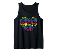 Good Luck Trolls Love Is Love Rainbow Heart Camiseta sin Mangas