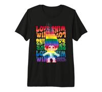 Good Luck Trolls Love Wins Rainbow Camiseta Premium