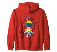 Good Luck Trolls Love Your Self Rainbow Sudadera con Capucha