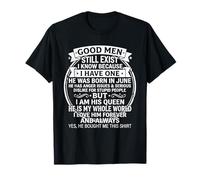 Good Men Still Exist He Was Born In June Funny Birthday Camiseta