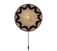 Good & Mojo Andros, lámpara de pared, color natural/negro - 45 cm