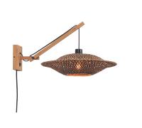 GOOD&MOJO Aplique de pared Bali Negro S Natur