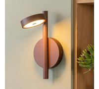 GOOD & MOJO Aplique de pared LED Okinawa, marrón, enchufe, madera